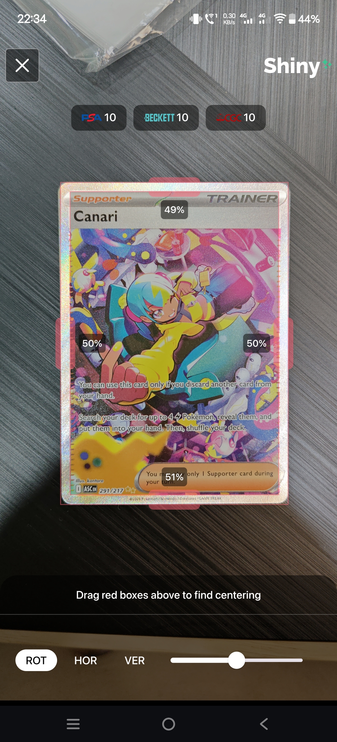 Canari 291/217 Ascended Heroes Raw Cards SIR