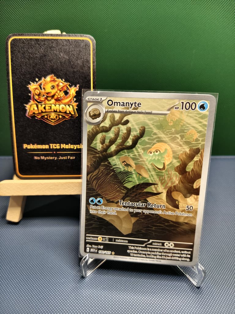 Omanyte IR 180/165 Scarlet & Violet 151 Raw Cards