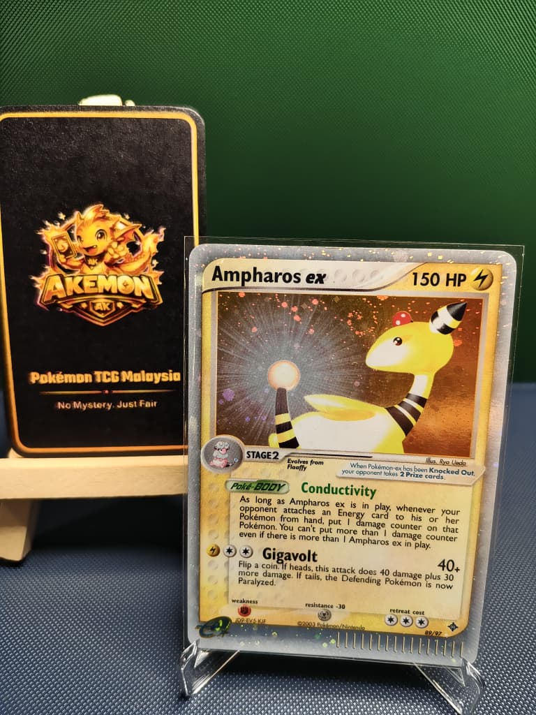 Ampharos ex 89/97 EX Dragon Ultra Rare Raw Cards