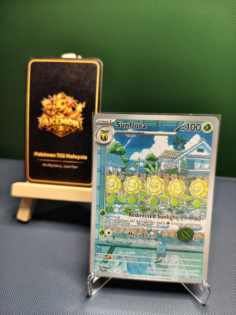 Sunflora 169/167 Illustration Rare Twilight Masquerade Pokemon Raw Card
