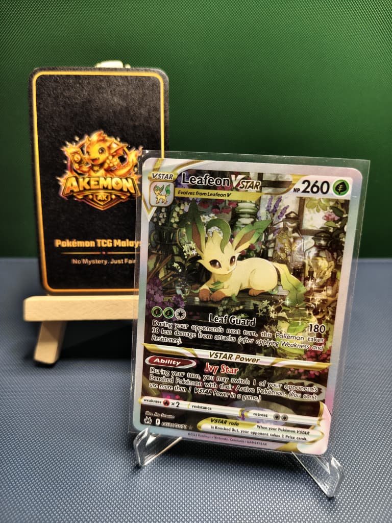 Leafeon VSTAR GG35/GG70 Ultra Rare Crown Zenith Galarian Gallery Full Art Holo